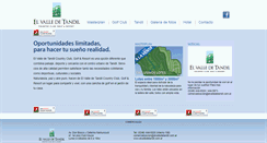 Desktop Screenshot of elvalledetandil.com.ar